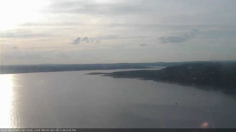 Lake Travis webcam, September 12, 2021 6:25 PM CT