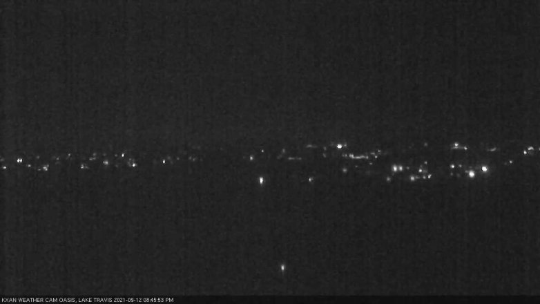 Lake Travis webcam, September 12, 2021 8:45 PM CT