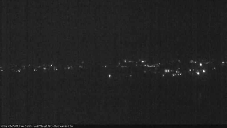 Lake Travis webcam, September 12, 2021 9:00 PM CT