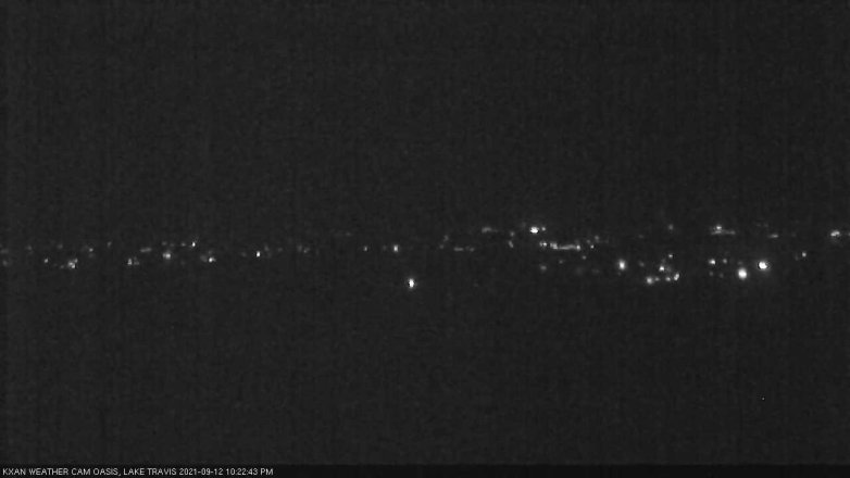 Lake Travis webcam, September 12, 2021 10:25 PM CT