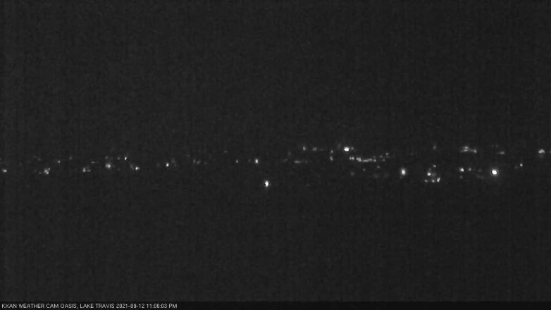 Lake Travis webcam, September 12, 2021 11:00 PM CT