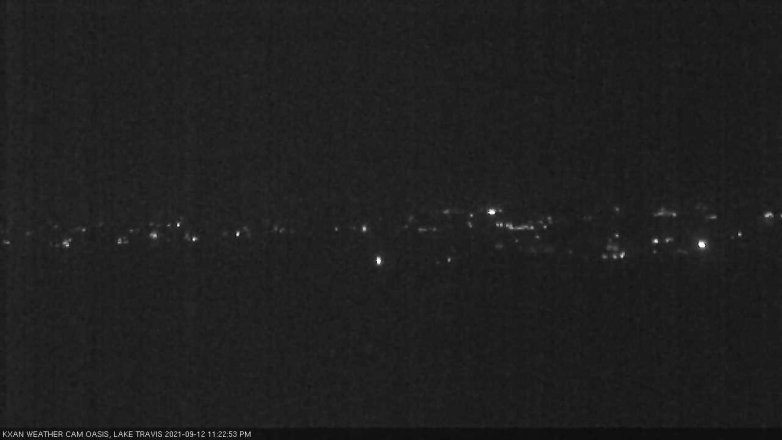 Lake Travis webcam, September 12, 2021 11:25 PM CT