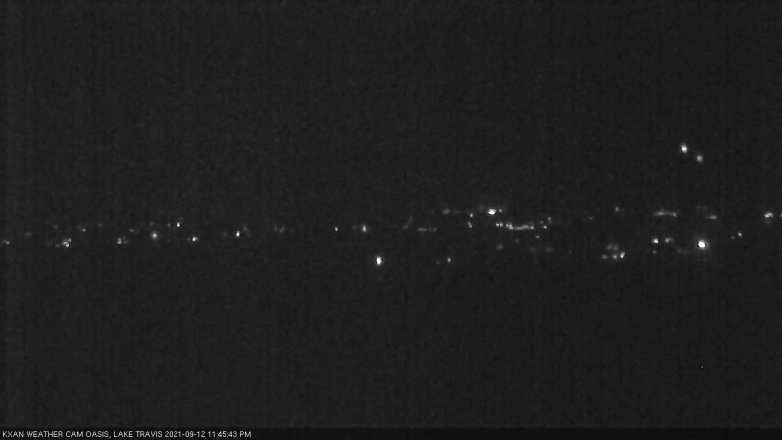 Lake Travis webcam, September 12, 2021 11:45 PM CT