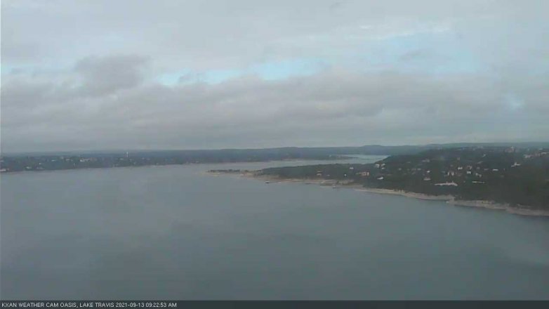 Lake Travis webcam, September 13, 2021 9:25 AM CT