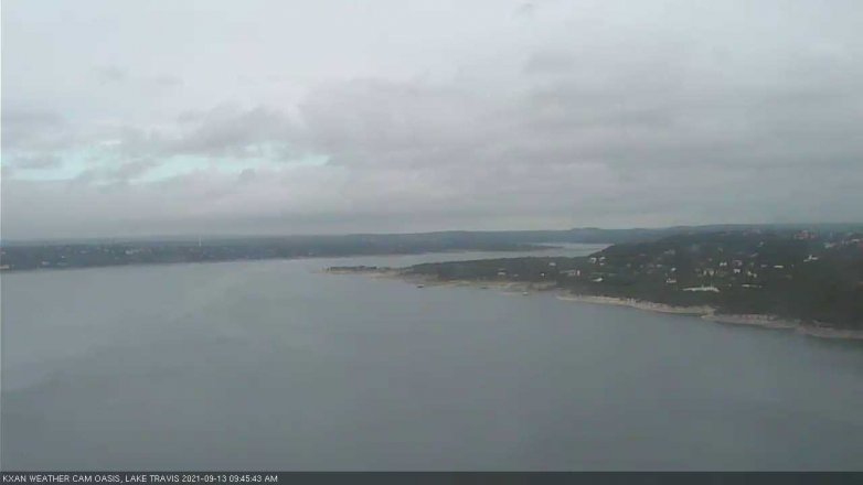 Lake Travis webcam, September 13, 2021 9:45 AM CT