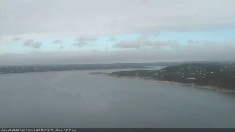 Lake Travis webcam, September 13, 2021 10:00 AM CT
