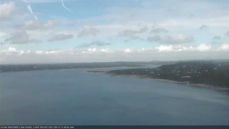 Lake Travis webcam, September 13, 2021 11:45 AM CT