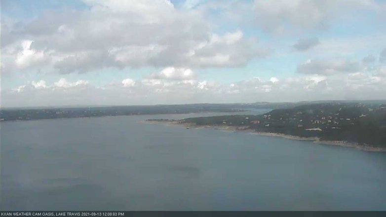 Lake Travis webcam, September 13, 2021 12:00 PM CT
