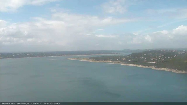 Lake Travis webcam, September 13, 2021 1:25 PM CT