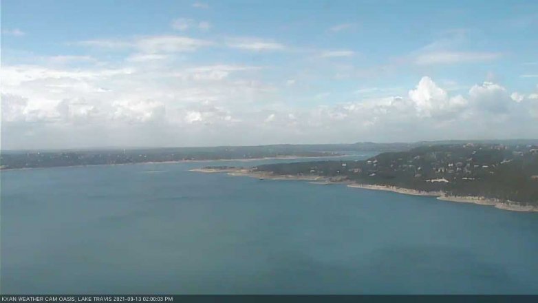 Lake Travis webcam, September 13, 2021 2:00 PM CT