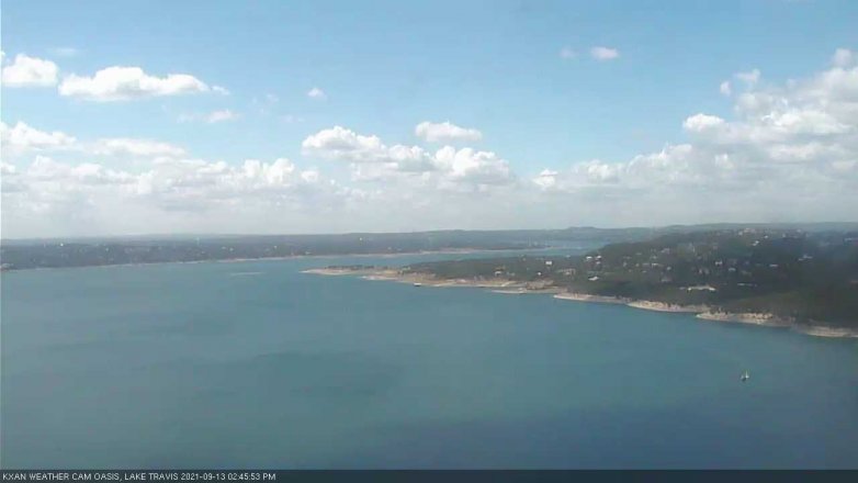 Lake Travis webcam, September 13, 2021 2:45 PM CT