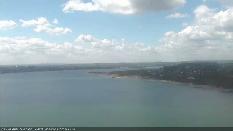 Lake Travis webcam, September 13, 2021 3:00 PM CT