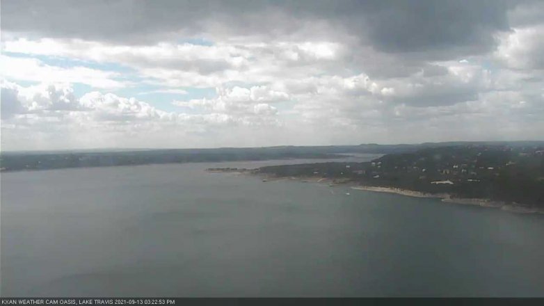 Lake Travis webcam, September 13, 2021 3:25 PM CT