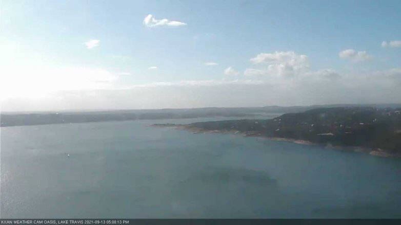 Lake Travis webcam, September 13, 2021 5:00 PM CT