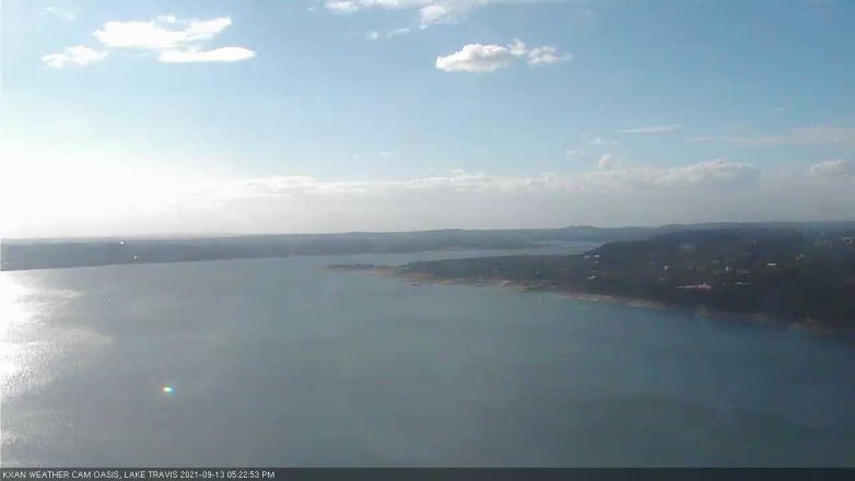 Lake Travis webcam, September 13, 2021 5:25 PM CT