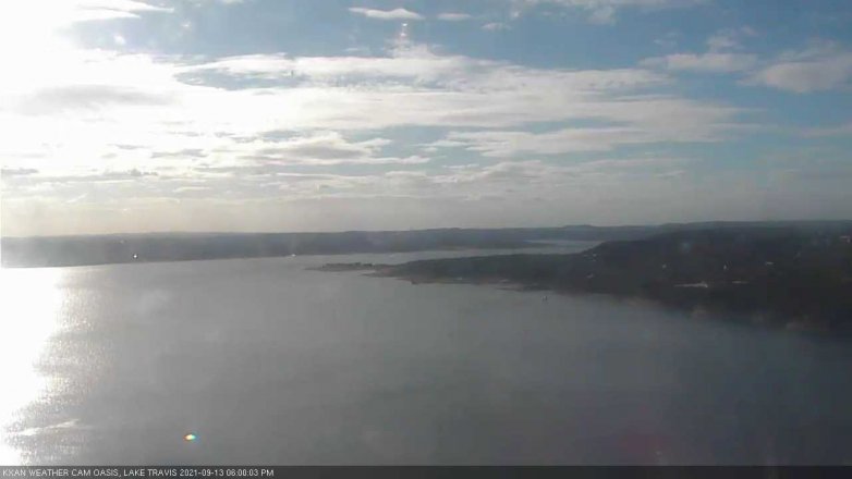 Lake Travis webcam, September 13, 2021 6:00 PM CT