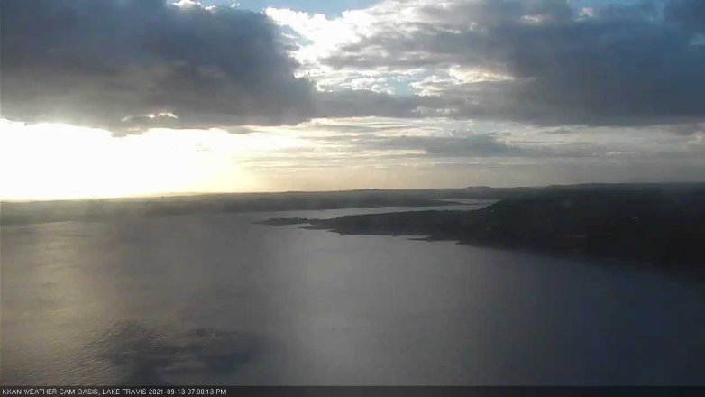 Lake Travis webcam, September 13, 2021 7:00 PM CT