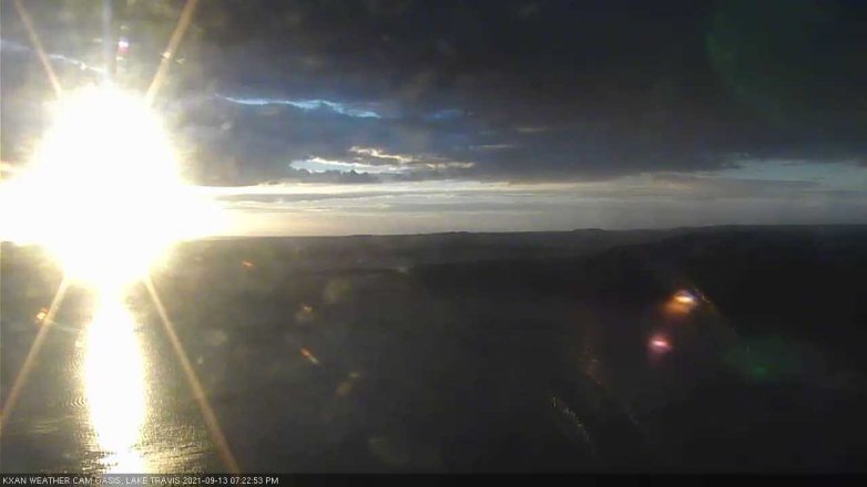 Lake Travis webcam, September 13, 2021 7:25 PM CT