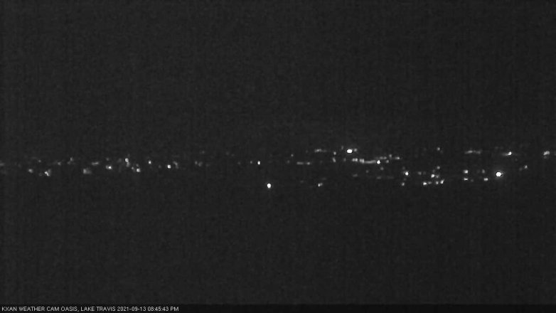 Lake Travis webcam, September 13, 2021 8:45 PM CT