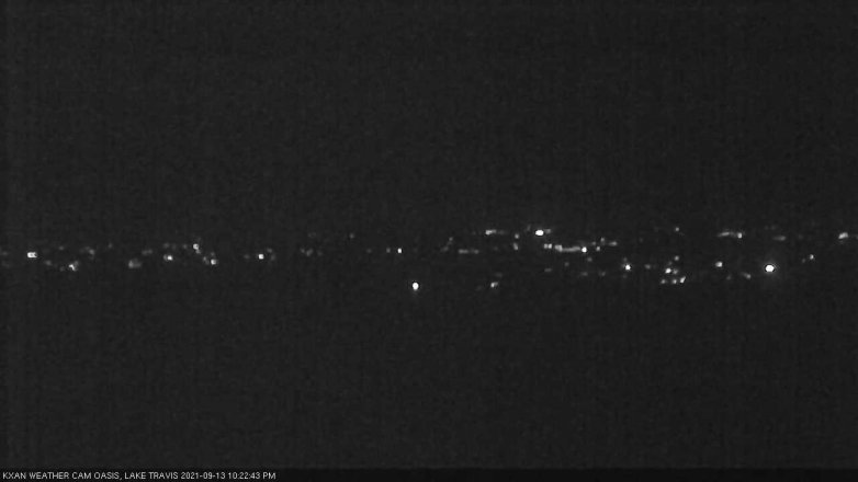 Lake Travis webcam, September 13, 2021 10:25 PM CT