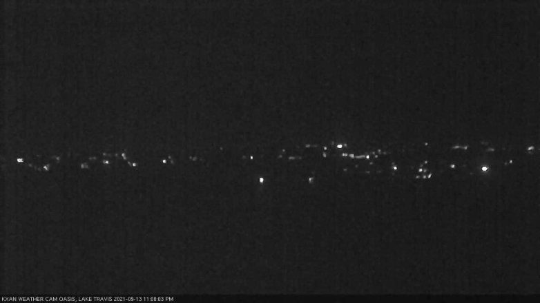 Lake Travis webcam, September 13, 2021 11:00 PM CT