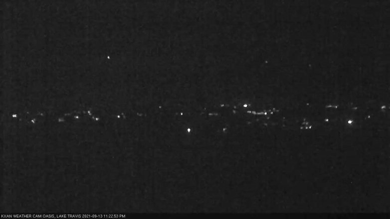 Lake Travis webcam, September 13, 2021 11:25 PM CT
