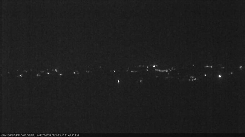 Lake Travis webcam, September 13, 2021 11:45 PM CT