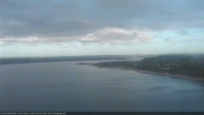 Lake Travis webcam, September 14, 2021 9:00 AM CT