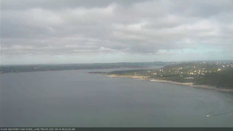 Lake Travis webcam, September 14, 2021 9:25 AM CT
