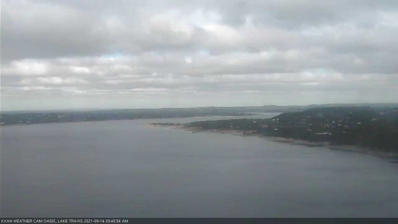Lake Travis webcam, September 14, 2021 9:45 AM CT