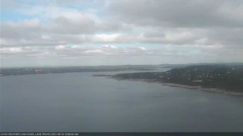 Lake Travis webcam, September 14, 2021 10:00 AM CT