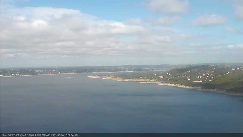 Lake Travis webcam, September 14, 2021 10:25 AM CT