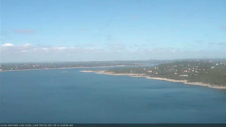 Lake Travis webcam, September 14, 2021 10:45 AM CT
