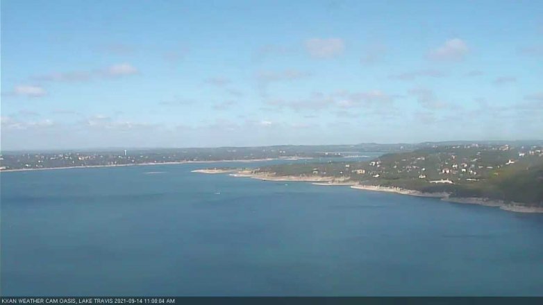 Lake Travis webcam, September 14, 2021 11:00 AM CT