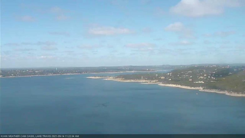 Lake Travis webcam, September 14, 2021 11:25 AM CT