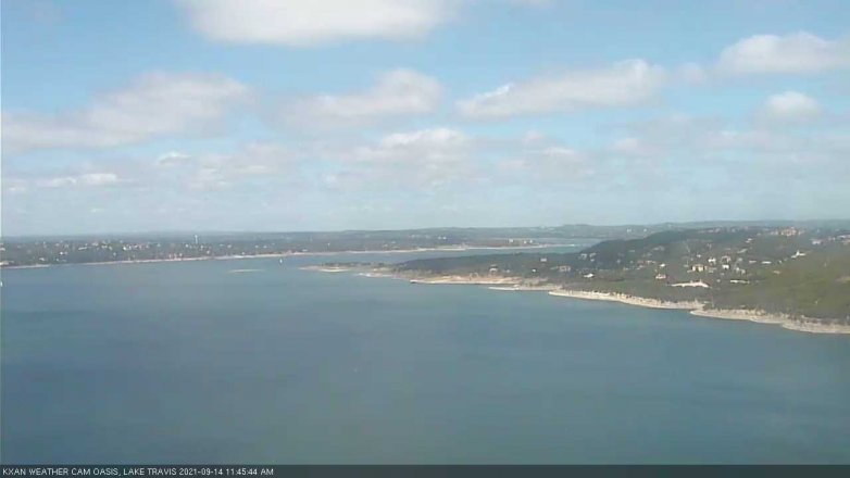 Lake Travis webcam, September 14, 2021 11:45 AM CT