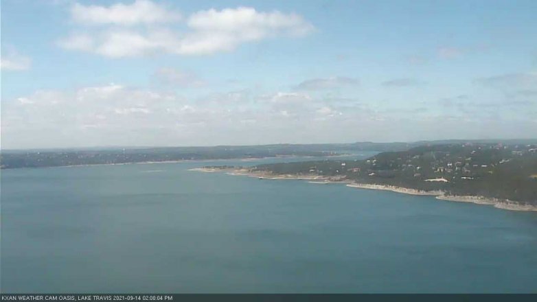 Lake Travis webcam, September 14, 2021 2:00 PM CT