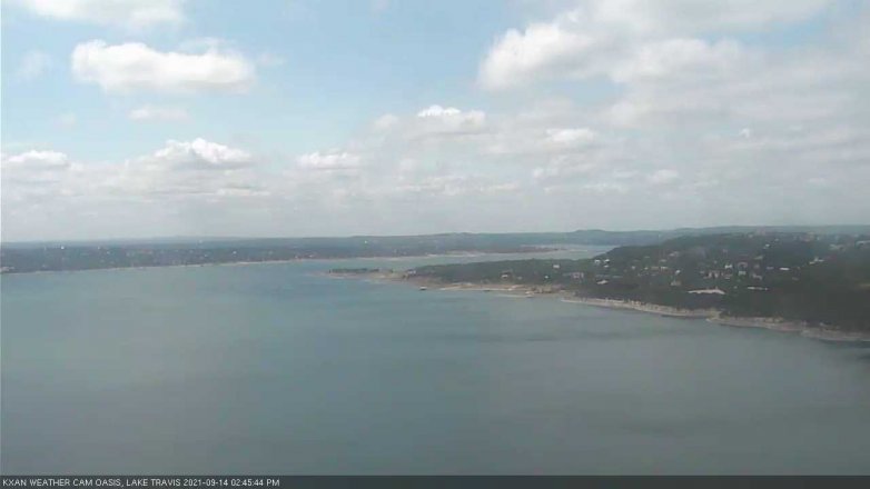 Lake Travis webcam, September 14, 2021 2:45 PM CT