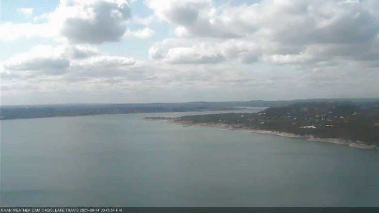 Lake Travis webcam, September 14, 2021 3:45 PM CT