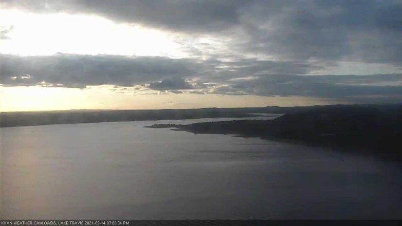 Lake Travis webcam, September 14, 2021 7:00 PM CT