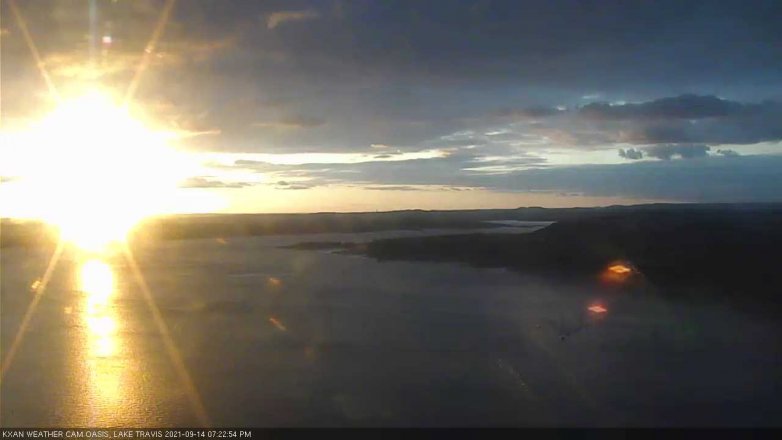 Lake Travis webcam, September 14, 2021 7:25 PM CT