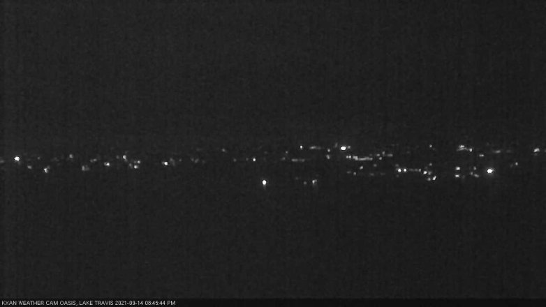 Lake Travis webcam, September 14, 2021 8:45 PM CT