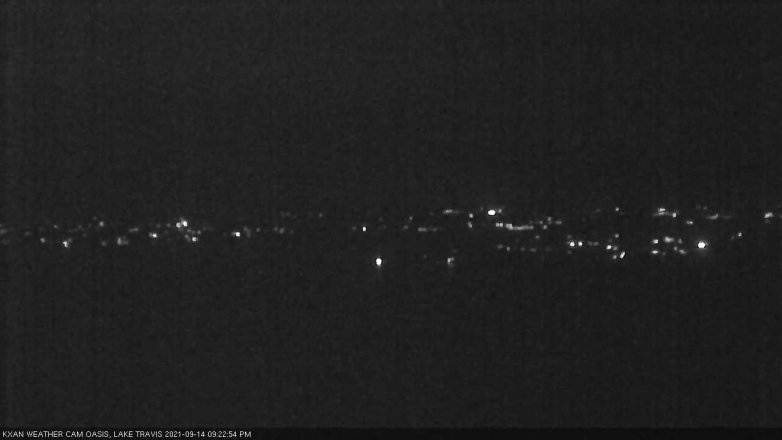 Lake Travis webcam, September 14, 2021 9:25 PM CT