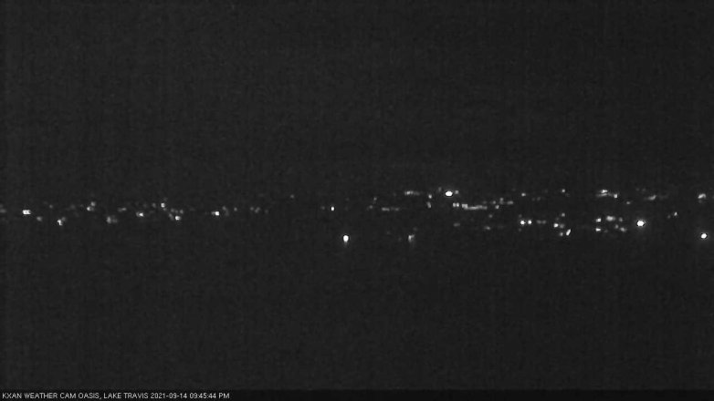 Lake Travis webcam, September 14, 2021 9:45 PM CT