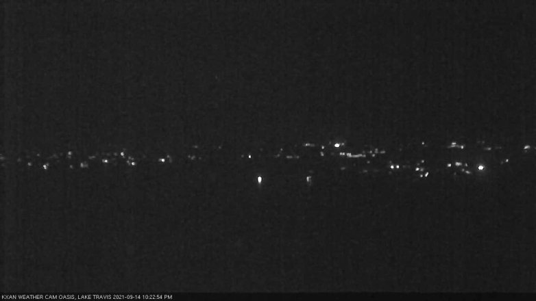 Lake Travis webcam, September 14, 2021 10:25 PM CT