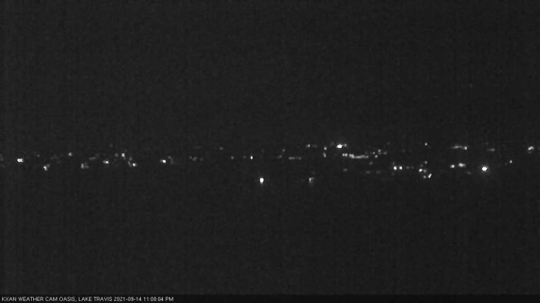 Lake Travis webcam, September 14, 2021 11:00 PM CT