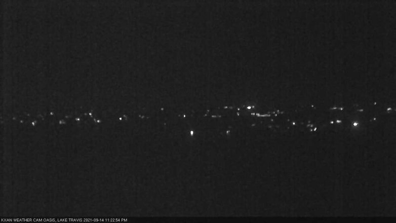 Lake Travis webcam, September 14, 2021 11:25 PM CT