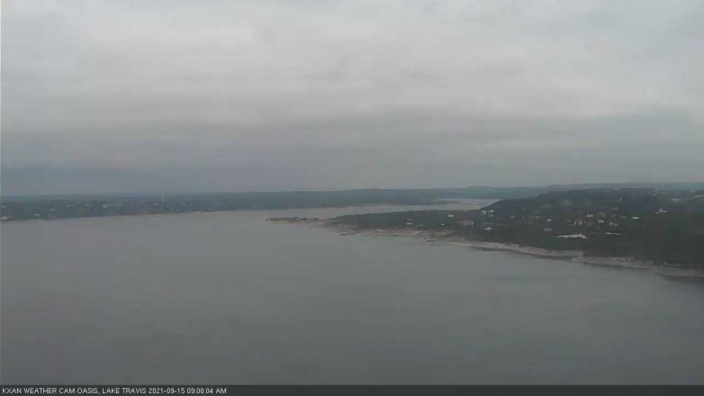 Lake Travis webcam, September 15, 2021 9:00 AM CT