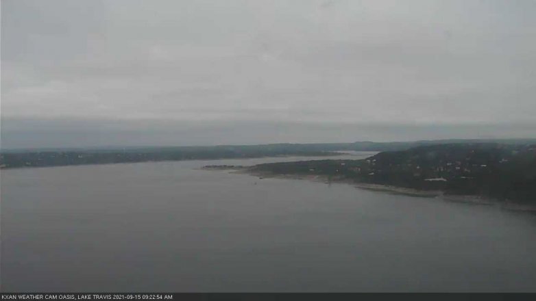 Lake Travis webcam, September 15, 2021 9:25 AM CT