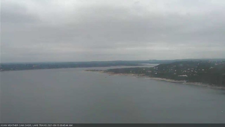 Lake Travis webcam, September 15, 2021 9:45 AM CT